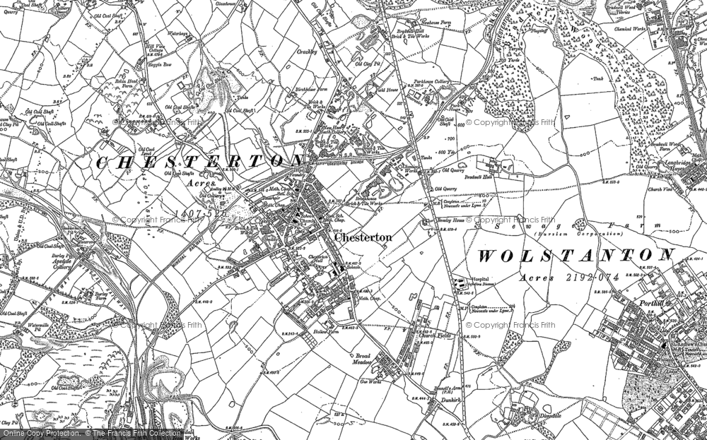Chesterton Map from 1898