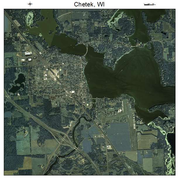 Aerial Photography Map of Chetek, WI