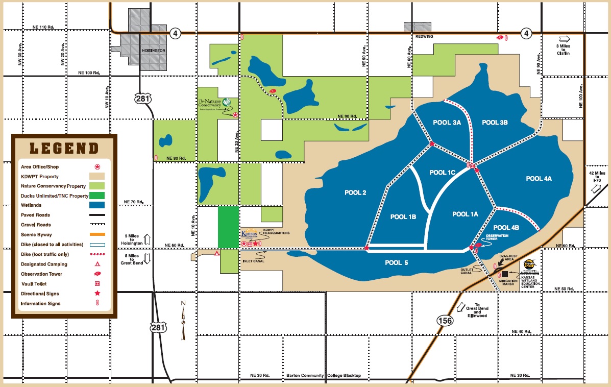 Kansas Wetlands Education Center Map