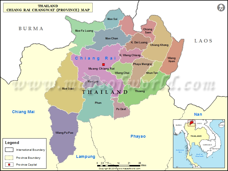 Chiang Rai Map of Province
