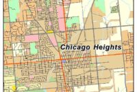 Map Of Chicago Heights Illinois