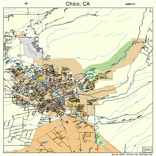 Map Of Chico California