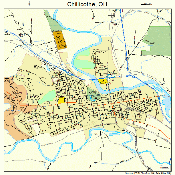 Map Of Chillicothe Ohio