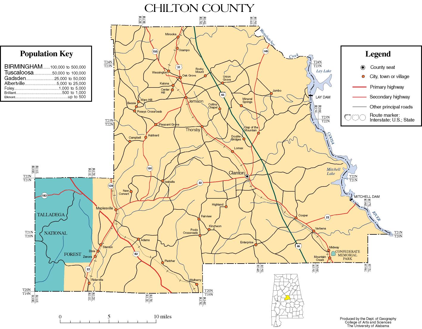 Maps of Chilton County