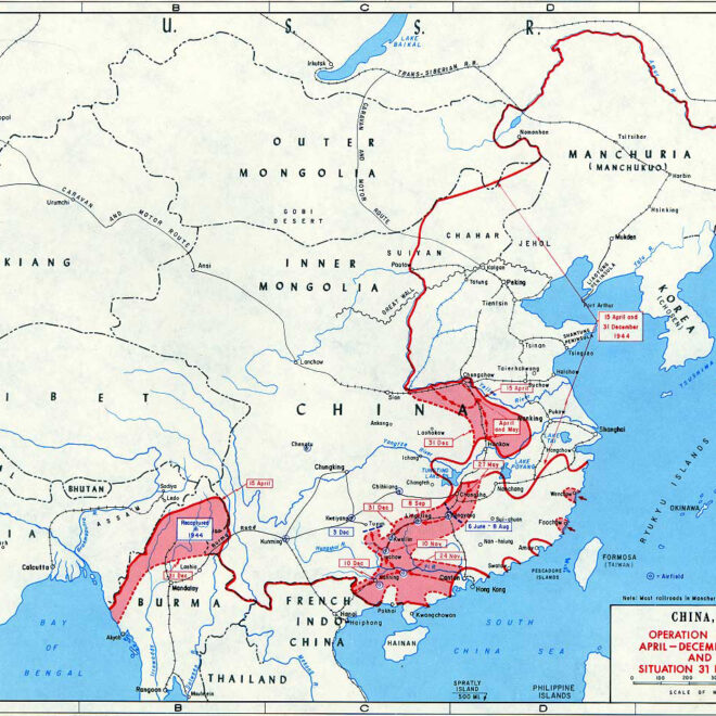 Map Of China In Ww2