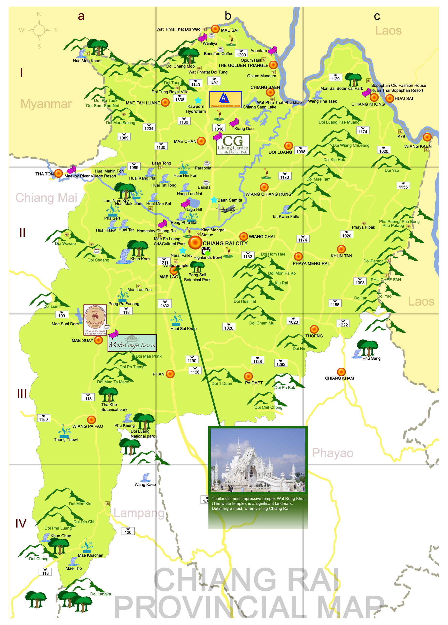 Chiang Rai Thailand Map