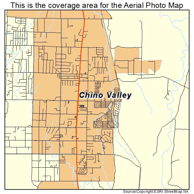 Aerial Photography Map of Chino Valley, AZ