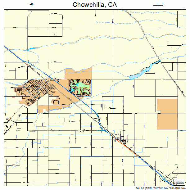 Chowchilla California Street Map 0613294 - Alternative