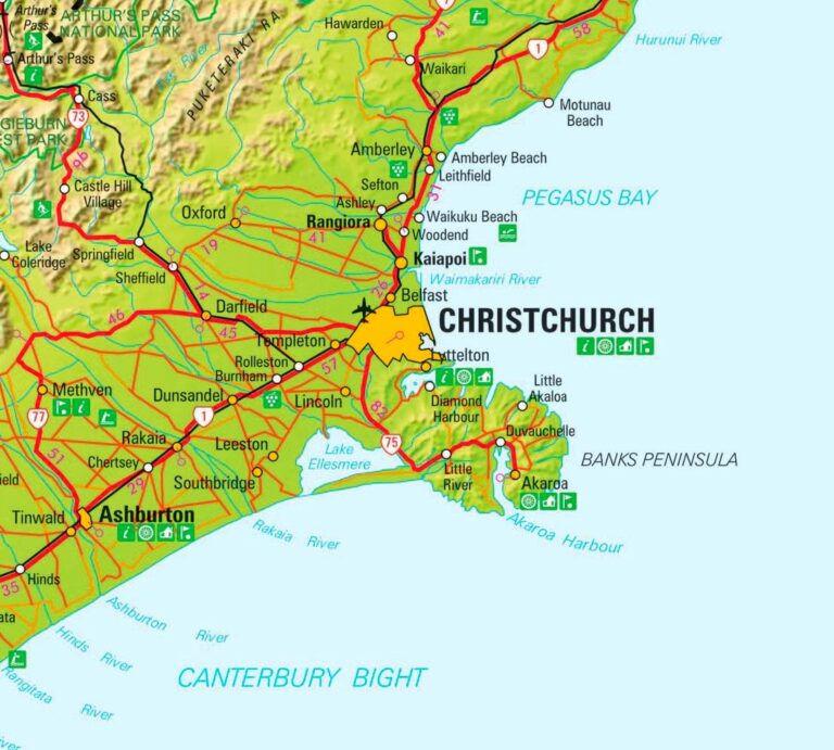Map Of Christchurch