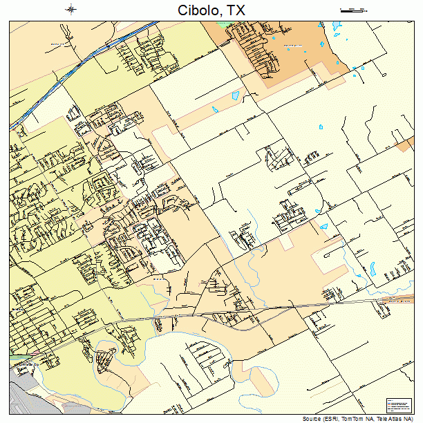 Cibolo Texas Street Map 4814920