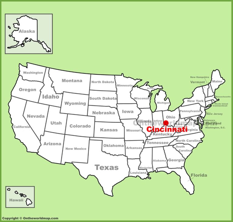 Map Of Cincinnati State