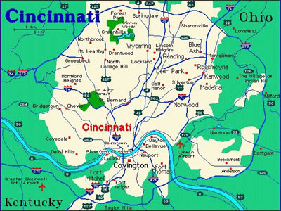 Cincinnati Map - Free Printable Maps