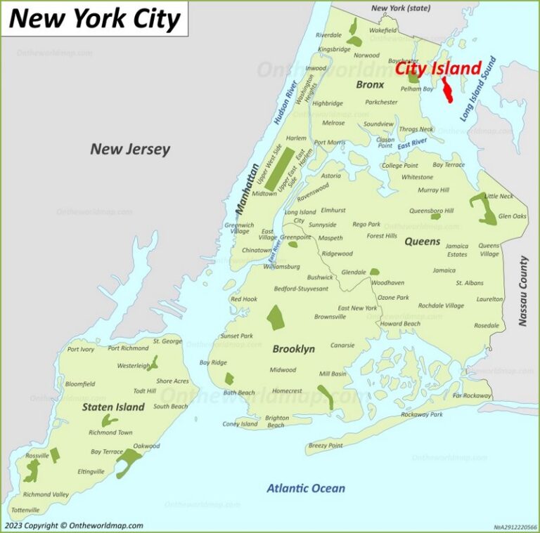 Map Of City Island New York