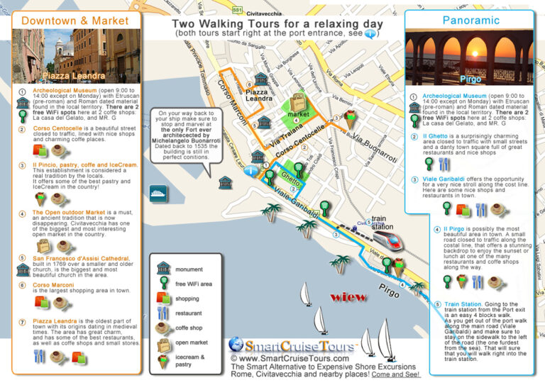 Map Of Civitavecchia Italy
