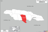 Map Of Clarendon Jamaica