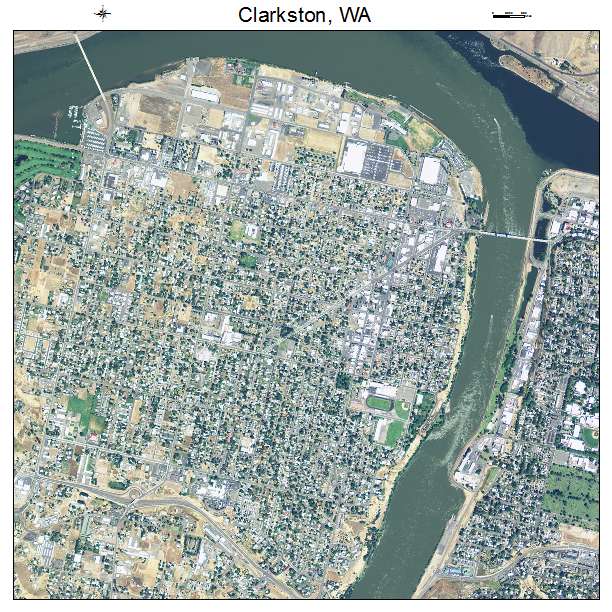 Aerial Photography Map of Clarkston, WA