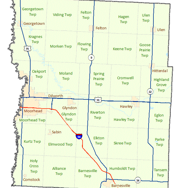 Map Of Clay County