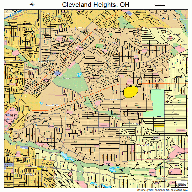Map Of Cleveland Heights Ohio - Printable Maps Online