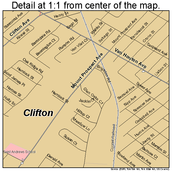 Map Of Clifton