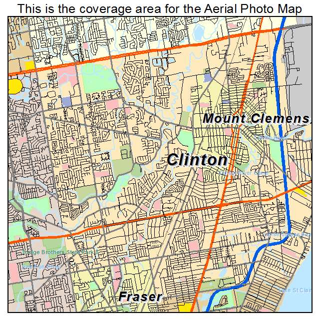 Aerial Photography Map of Clinton, MI
