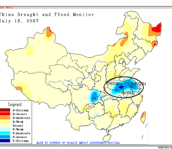 Map Of China Floods