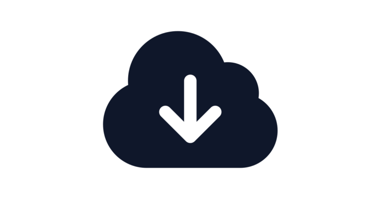What Does Cloud With Down Arrow Mean