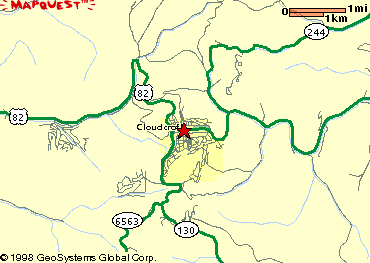 Another Visitor's Guide Map of Cloudcroft