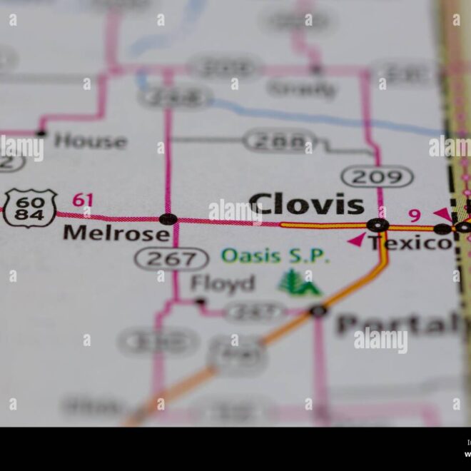 Map Of Clovis New Mexico