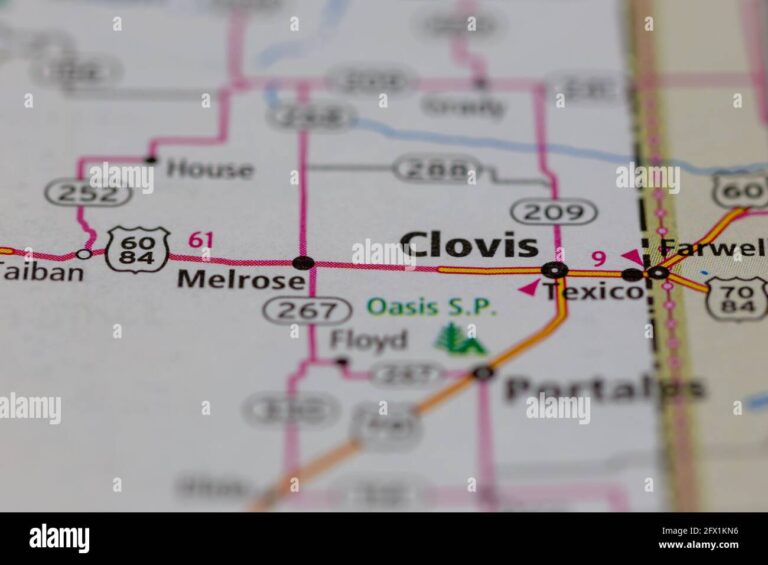 Map Of Clovis New Mexico