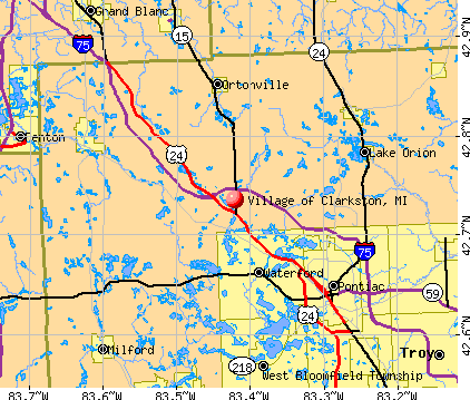 Village of Clarkston profile map