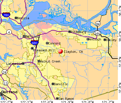 Clayton, California Profile Map