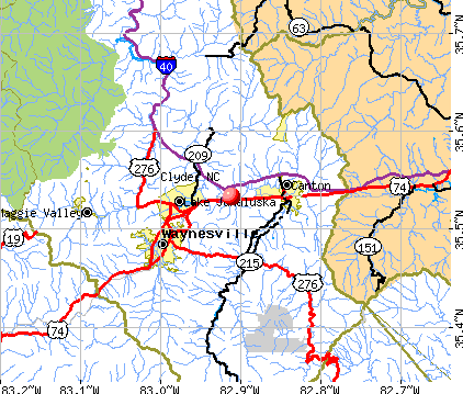 Clyde, North Carolina Profile Map