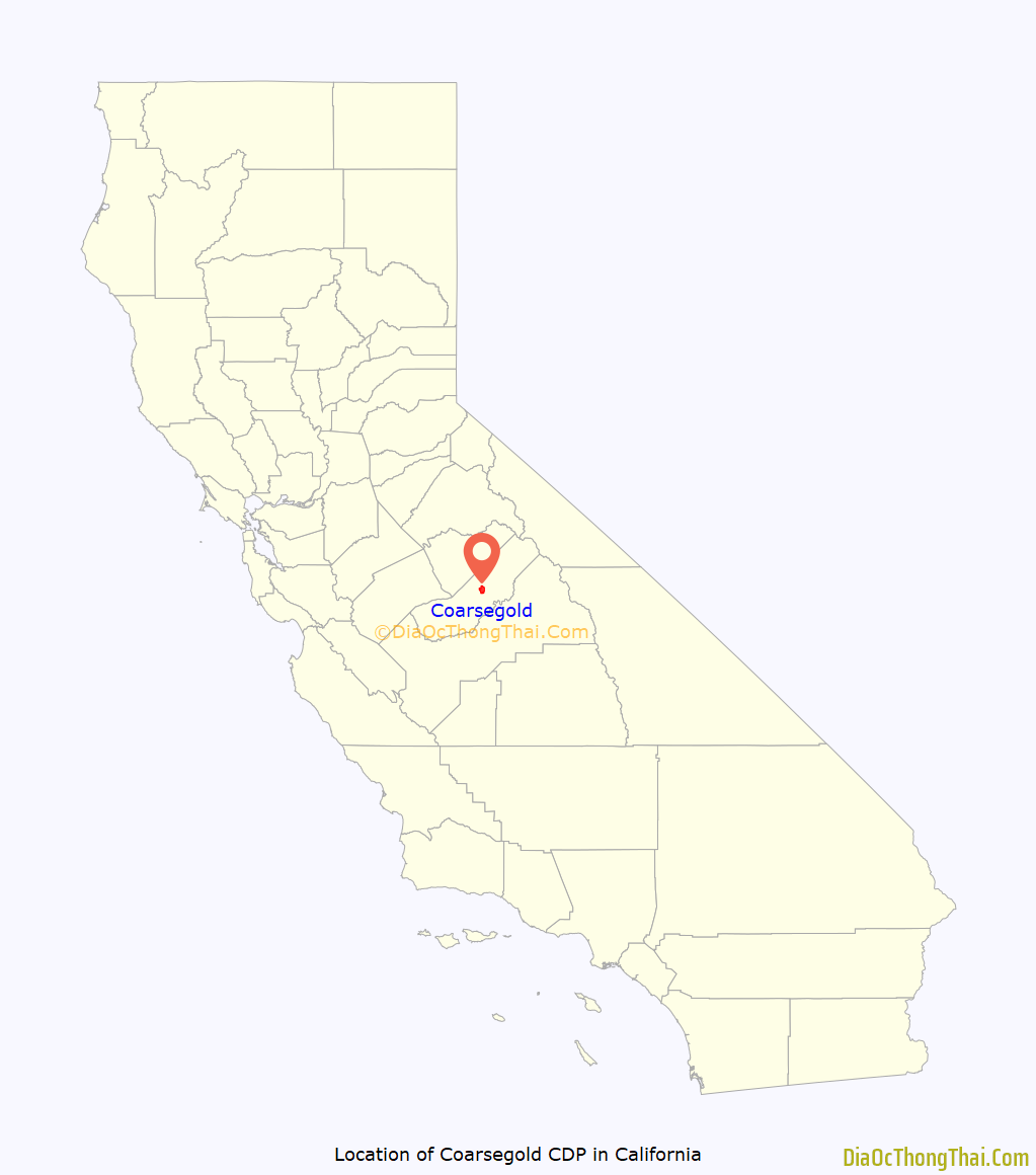 Coarsegold CDP Map