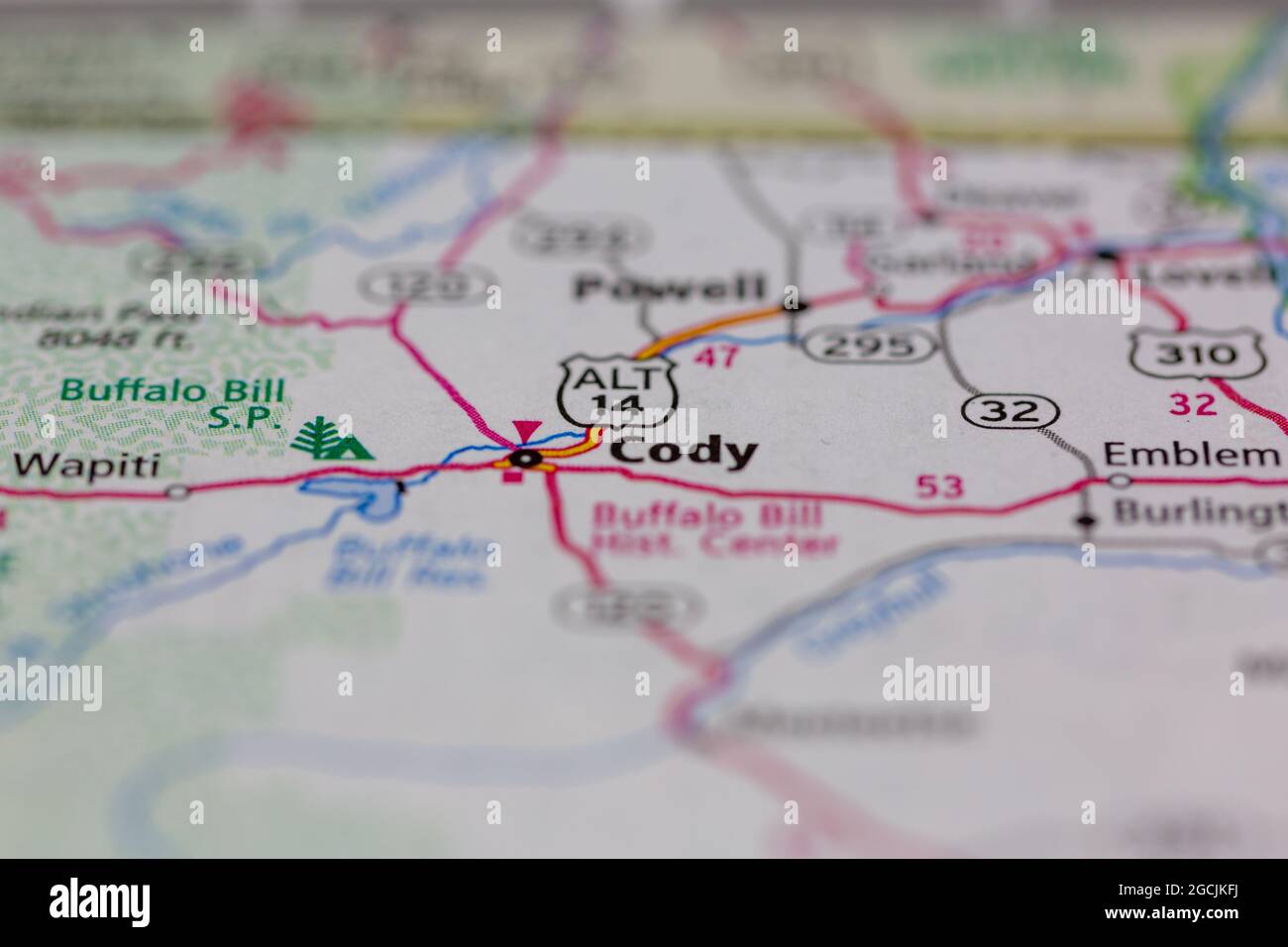 Cody Wyoming Map