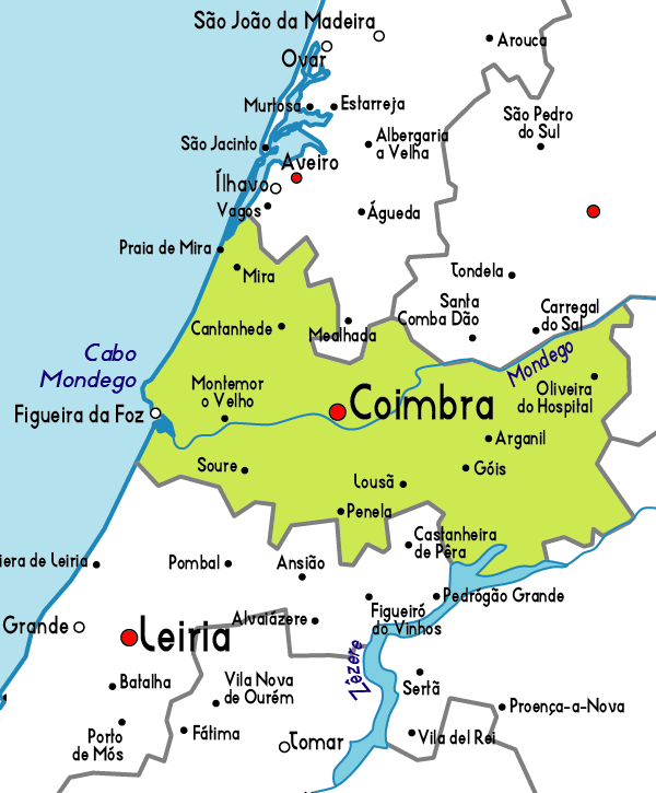 Coimbra Mapa da Cidade