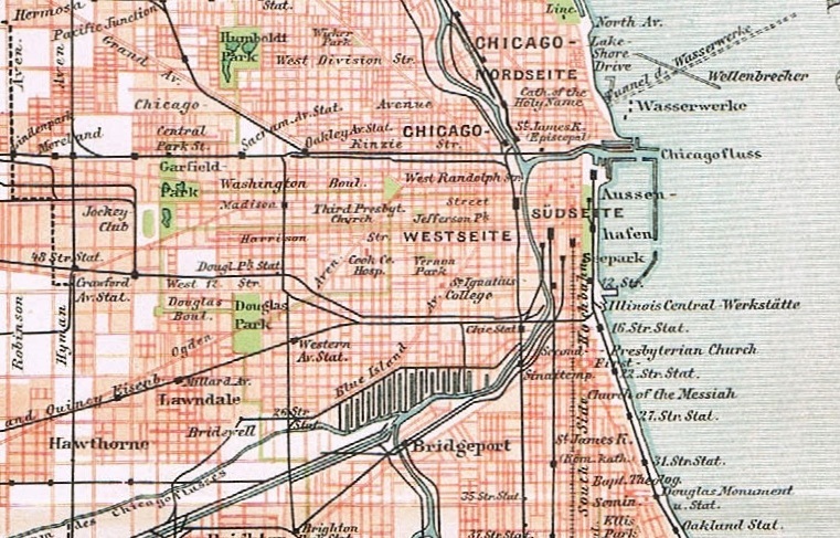 Old Chicago Map from Curioshop