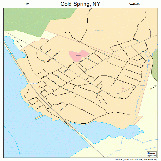 Cold Spring New York Street Map 3616936