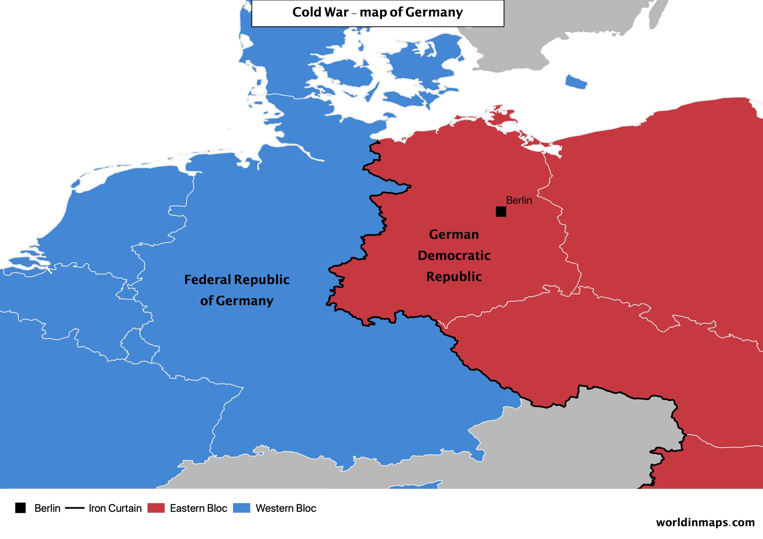 Cold War Maps showing Germany