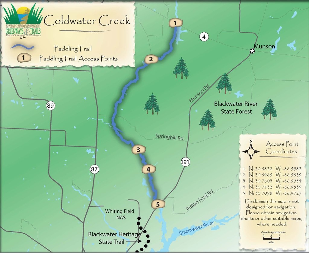 Coldwater Creek Florida Map | Printable Maps