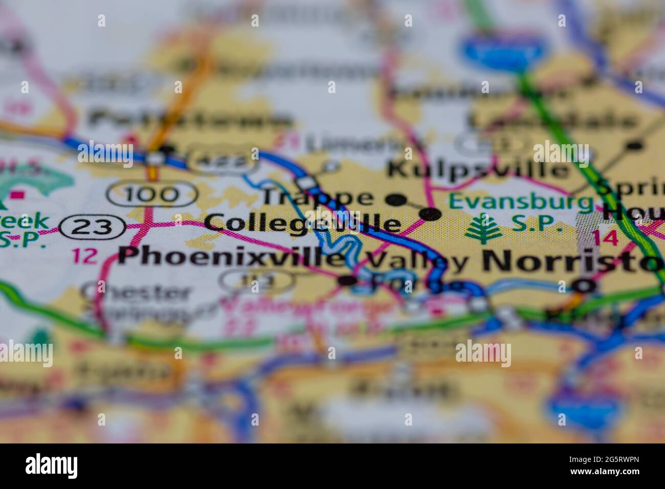 Map of Collegeville, Pennsylvania