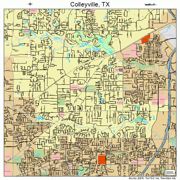 Colleyville Texas Street Map 4815988