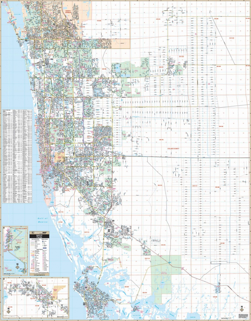Printable Map of Collier County Florida