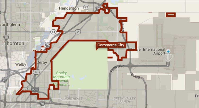 Commerce City Map