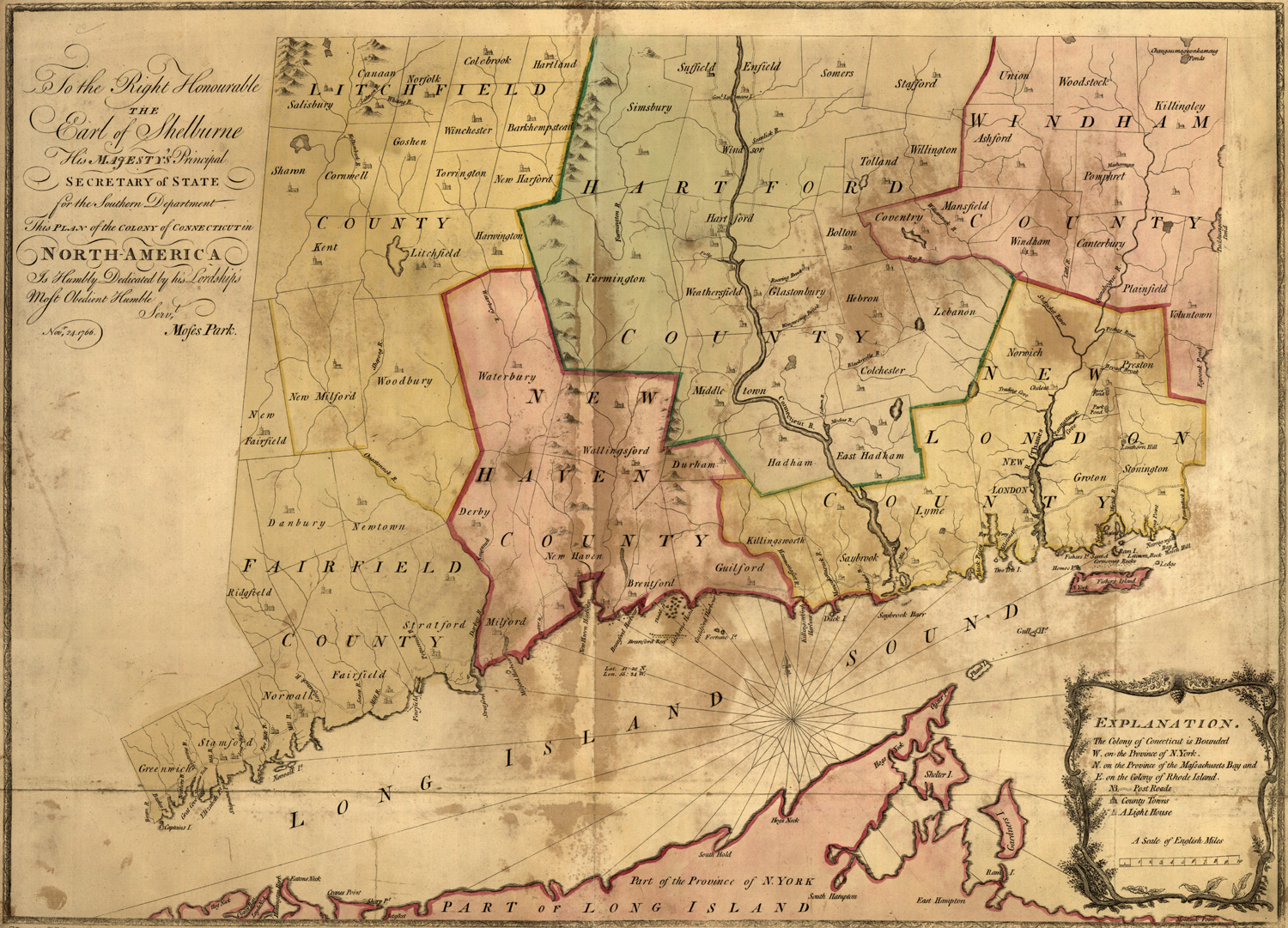 Map of Connecticut