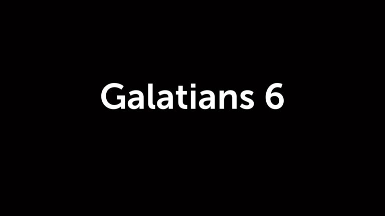 What Does Galatians 6 6 Mean