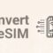 What Does Convert To Esim Mean