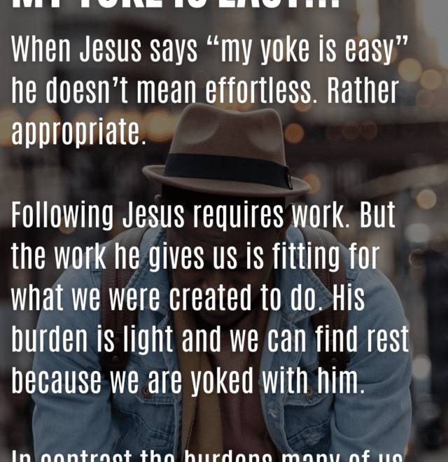 What Is The Meaning Of Yoke In The Bible
