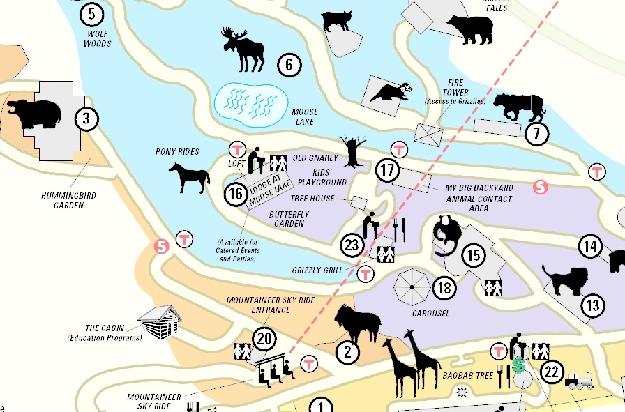 Cheyenne Mountain: Cheyenne Mountain Zoo Map