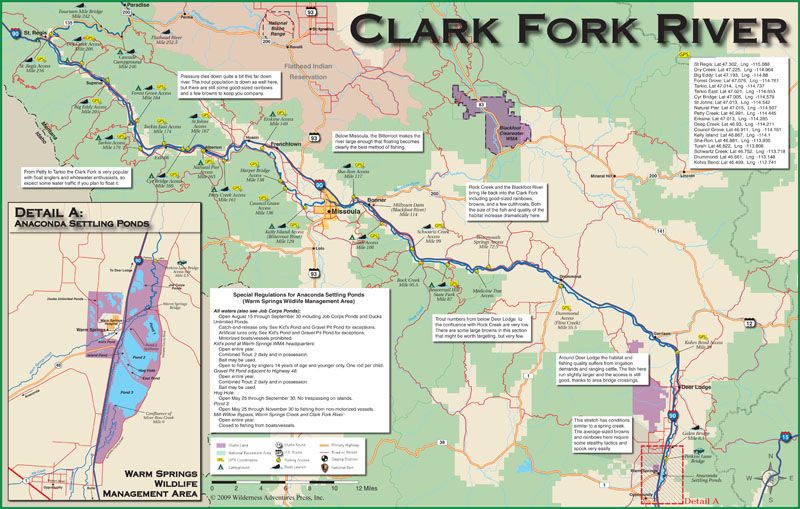 Clark Fork River Map - Map Pasco County