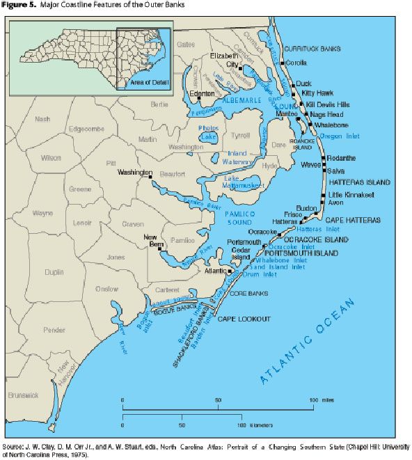 Map Of North Carolina Coast